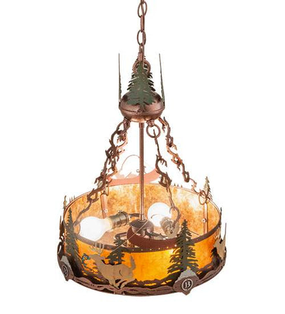 3 Light 16" Wide Pendant