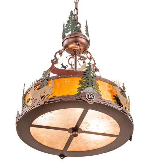 3 Light 16" Wide Pendant