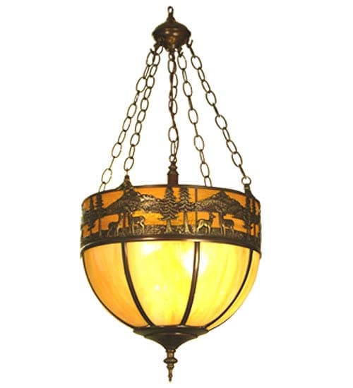 Deer Lodge 4 Light 16" Wide Pendant