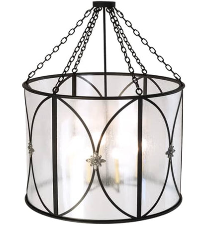 8 Light 37" Wide Taper Candle Pendant