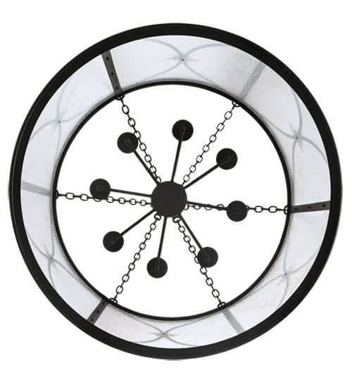 8 Light 37" Wide Taper Candle Pendant