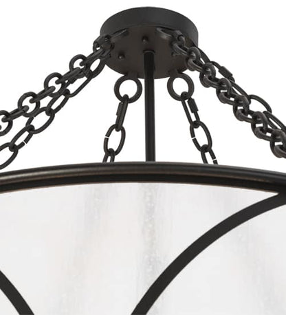 8 Light 37" Wide Taper Candle Pendant