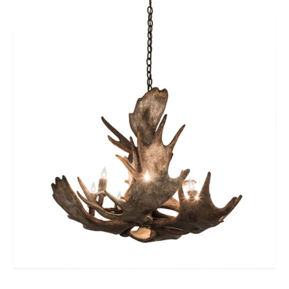 Meyda Tiffany Antlers 10 Light 33" Wide Antler Candle Style Chandelier