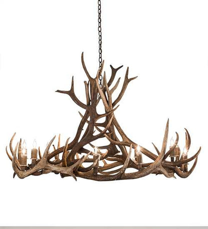 Antlers 12 Light 56" Wide Antler Candle Style Chandelier