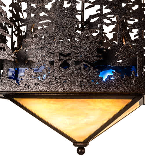 4 Light 28" Wide Abstract Pendant