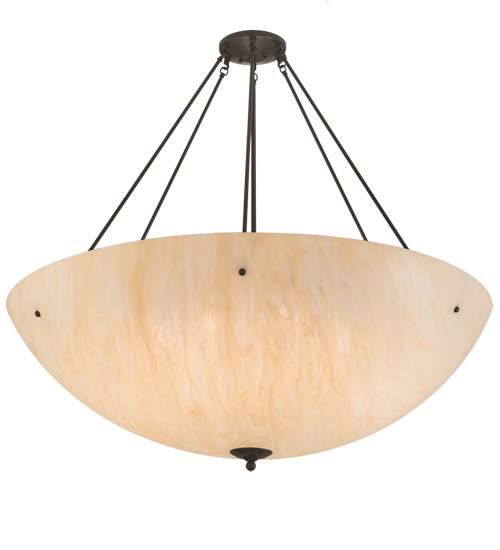 Madison 8 Light 48" Wide Semi-Flush Bowl Ceiling Fixture - Timeless Bronze Finish