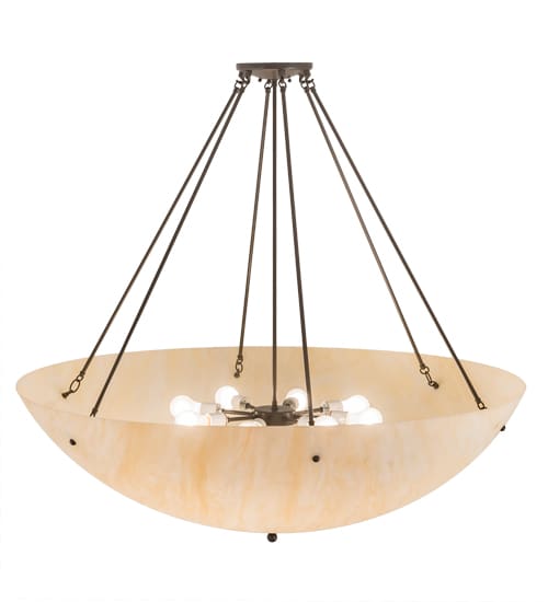 Madison 8 Light 48" Wide Semi-Flush Bowl Ceiling Fixture - Timeless Bronze Finish