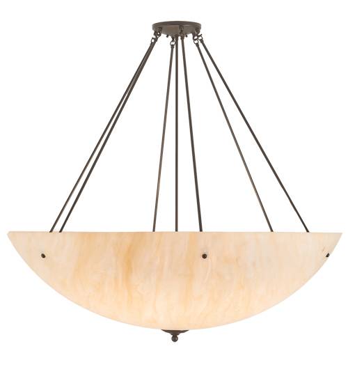 Madison 8 Light 48" Wide Semi-Flush Bowl Ceiling Fixture - Timeless Bronze Finish