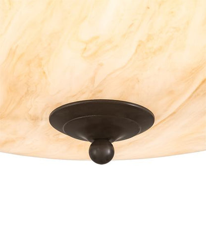 Madison 8 Light 48" Wide Semi-Flush Bowl Ceiling Fixture - Timeless Bronze Finish