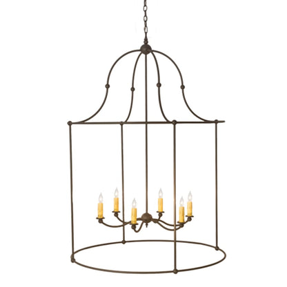 Meyda Tiffany 6 Light 42" Wide Taper Candle Pendant
