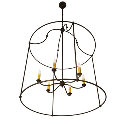 Meyda Tiffany 6 Light 42" Wide Taper Candle Pendant