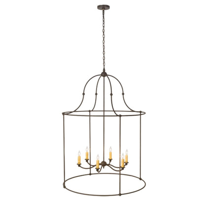 Meyda Tiffany 6 Light 42" Wide Taper Candle Pendant