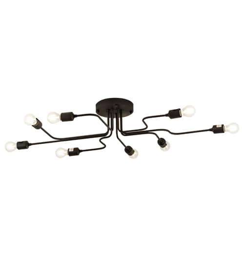 PipeDream Alva 8 Light 44" Wide Semi-Flush Linear Ceiling Fixture