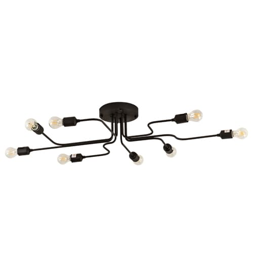PipeDream Alva 8 Light 44" Wide Semi-Flush Linear Ceiling Fixture