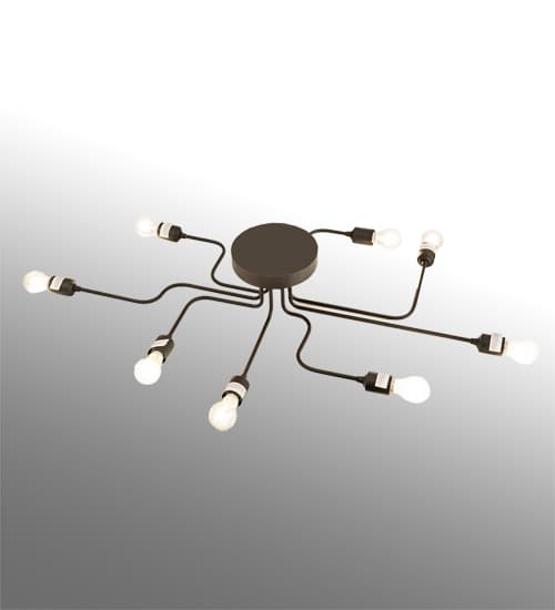 PipeDream Alva 8 Light 44" Wide Semi-Flush Linear Ceiling Fixture
