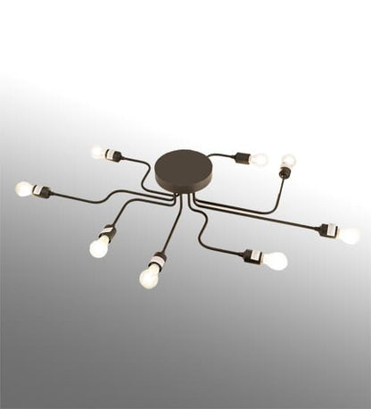 PipeDream Alva 8 Light 44" Wide Semi-Flush Linear Ceiling Fixture