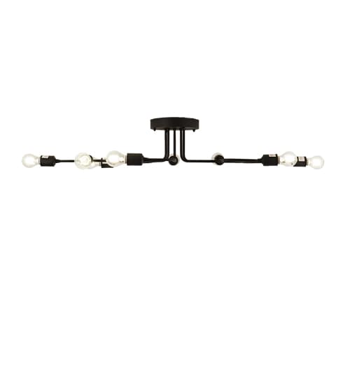 PipeDream Alva 8 Light 44" Wide Semi-Flush Linear Ceiling Fixture