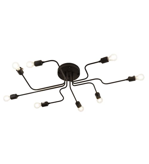 PipeDream Alva 8 Light 44" Wide Semi-Flush Linear Ceiling Fixture