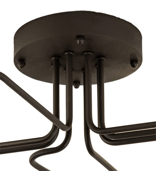 PipeDream Alva 8 Light 44" Wide Semi-Flush Linear Ceiling Fixture