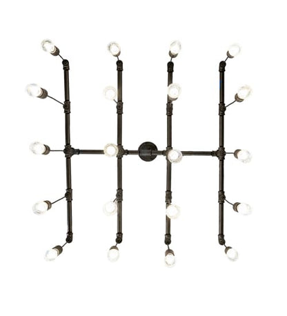 20 Light 51" Wide Abstract Linear Pendant
