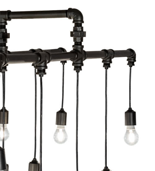 20 Light 51" Wide Abstract Linear Pendant