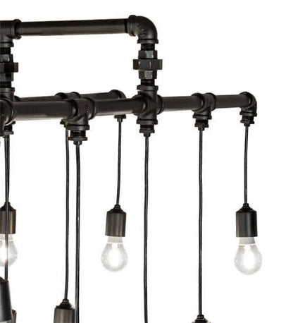 20 Light 51" Wide Abstract Linear Pendant