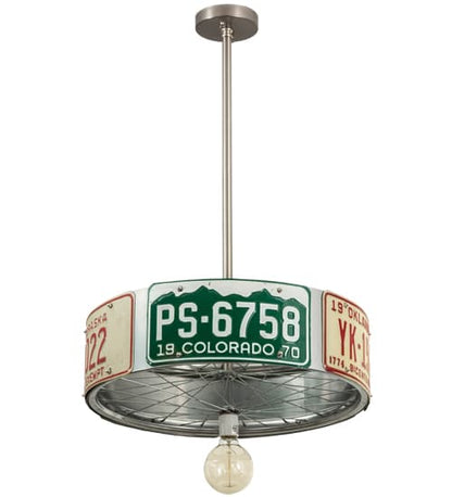 22" Wide Abstract Pendant