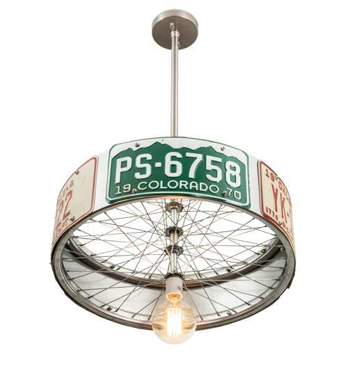 22" Wide Abstract Pendant