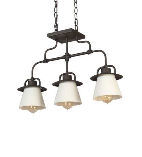 3 Light 24" Wide Linear Pendant