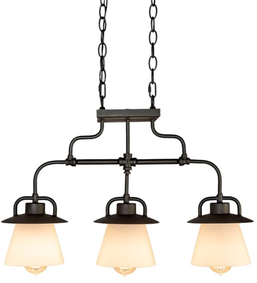 3 Light 24" Wide Linear Pendant