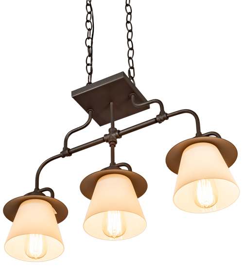 3 Light 24" Wide Linear Pendant