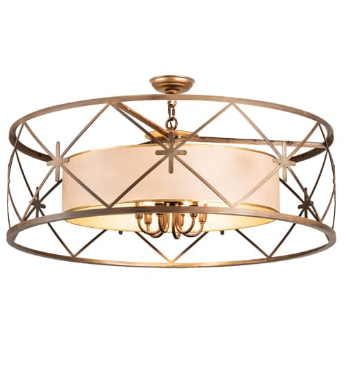 6 Light 36" Wide Pendant