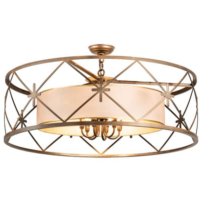 6 Light 36" Wide Pendant