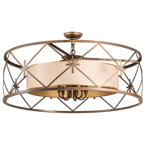 6 Light 36" Wide Pendant