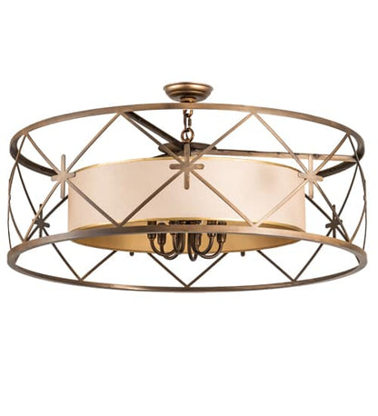 6 Light 36" Wide Pendant