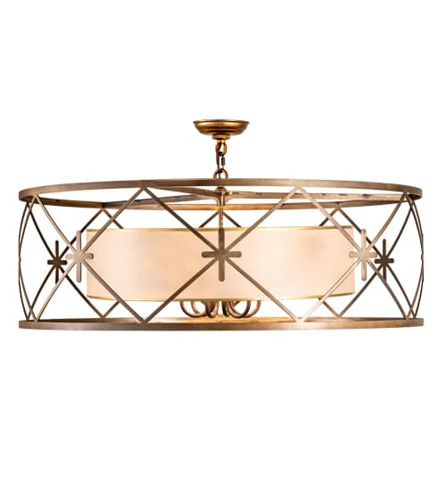 6 Light 36" Wide Pendant