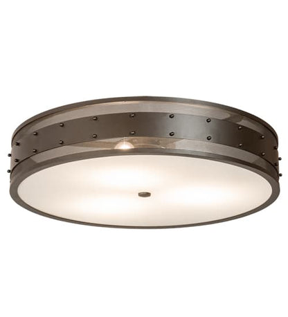 Nolan 3 Light 30" Wide Flush Mount Drum Ceiling Fixture
