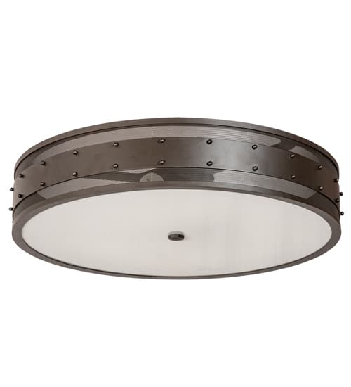 Nolan 3 Light 30" Wide Flush Mount Drum Ceiling Fixture