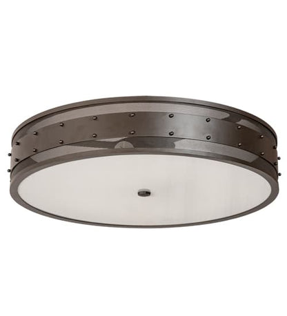 Nolan 3 Light 30" Wide Flush Mount Drum Ceiling Fixture