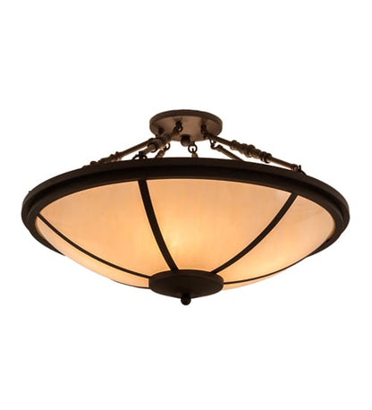 Commerce 4 Light 31" Wide Semi-Flush Bowl Ceiling Fixture - Oil Rubbed Bronze Finish