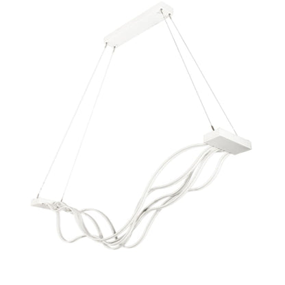 Meyda Tiffany 4 Light 84" Wide Abstract Linear Pendant