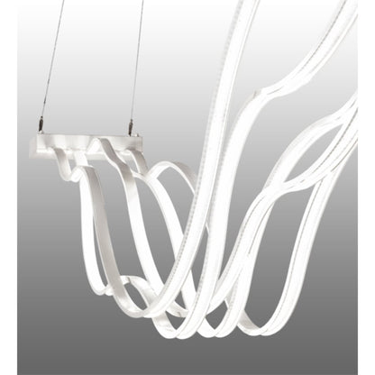 Meyda Tiffany 4 Light 84" Wide Abstract Linear Pendant
