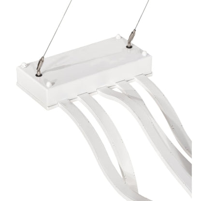 Meyda Tiffany 4 Light 84" Wide Abstract Linear Pendant