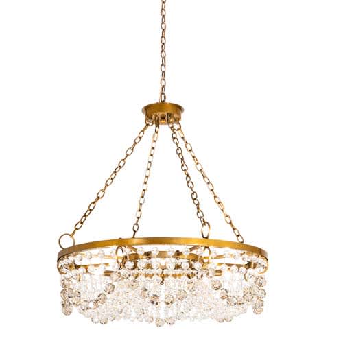 Sardinia 8 Light 36" Wide Crystal Ring Chandelier