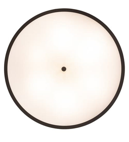 Cilindro Barnabas 6 Light 36" Wide Semi-Flush Drum Ceiling Fixture with Beige Textrene Shade - Timeless Bronze Finish