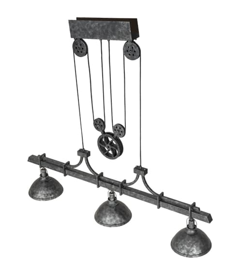 3 Light 67" Wide Linear Pendant