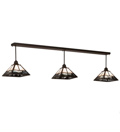 3 Light 84" Wide Linear Pendant