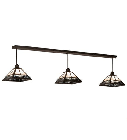 3 Light 84" Wide Linear Pendant