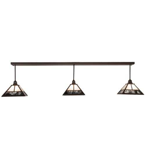 3 Light 84" Wide Linear Pendant