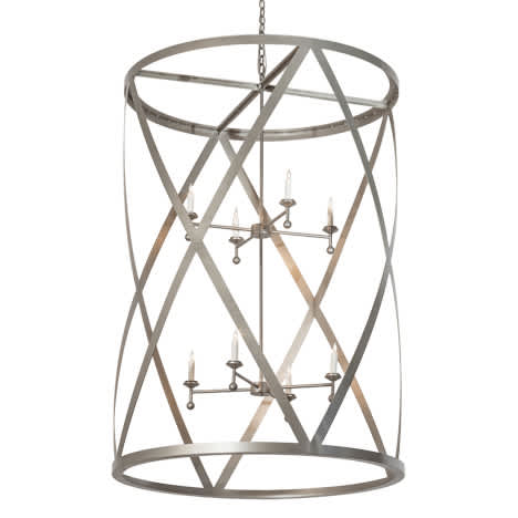 8 Light 42" Wide Taper Candle Pendant